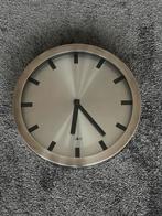 Zack Klok RVS, Huis en Inrichting, Woonaccessoires | Klokken, Ophalen of Verzenden, Zo goed als nieuw, Wandklok