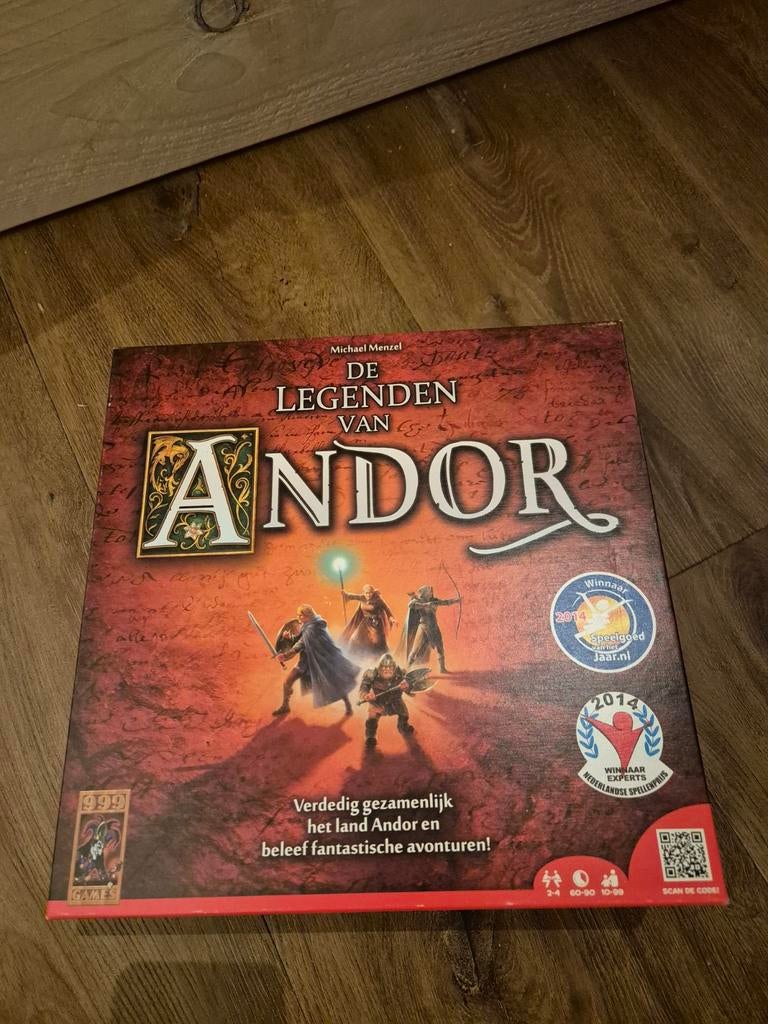 Legenden van Andor - Coöperatief Bordspel, Een of twee spelers, Ophalen of Verzenden, Gebruikt, 999 Games