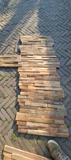 Houtstrips teak 40mm wandpanelen wandbekleding 3d panelen, Doe-het-zelf en Verbouw, Ophalen of Verzenden, Zo goed als nieuw, Overige materialen