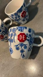 Douwe Egberts Hylper Heritage Cappuccino mokken, Huis en Inrichting, Keuken | Servies, Ophalen of Verzenden, Zo goed als nieuw