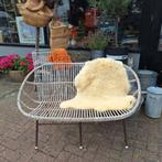 Vintage Rohé Noordwolde Rotan Bankje - Dirk van Sliedregt, Ophalen, Gebruikt, Minder dan 75 cm, Vintage