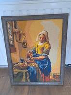 Schilderij Melkmeisje, Antiek en Kunst, Ophalen