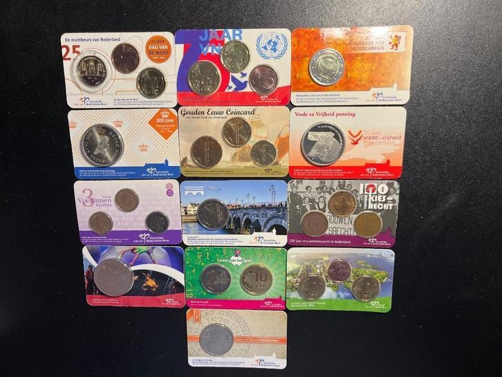Diverse coincards, Postzegels en Munten, Munten | Nederland, Losse munt, Euro's, Koningin Beatrix, Ophalen of Verzenden