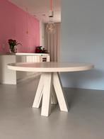 Eetafel Puck eiken 140 cm, Huis en Inrichting, Tafels | Eettafels, Ophalen, Zo goed als nieuw