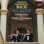 BACH WF Six duets CD SCHULZ SONY, Ophalen of Verzenden, Barok, Gebruikt, Kamermuziek
