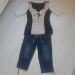 Carnavalsset Dirndl + capri, Kleding | Dames, Ophalen of Verzenden, Zo goed als nieuw, Maat 42/44 (L), Carnaval