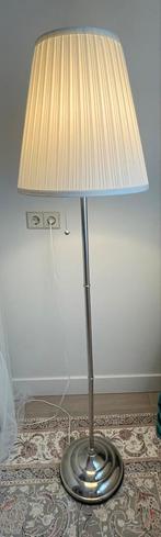 IKEA Arstid Staande Lamp – Vernikkeld/Wit, Ophalen, Zo goed als nieuw, 150 tot 200 cm