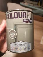 Meubelverf Urban Green Mat - Nauwelijks Gebruikt, Doe-het-zelf en Verbouw, Verf, Beits en Lak, Ophalen, Minder dan 5 liter, Groen