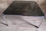 Vintage | jaren 70 | Space Age | buisframe | rookglas, Huis en Inrichting, Ophalen, 50 tot 100 cm, Vierkant, 50 tot 100 cm