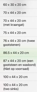 Gootsteen handgemaakt roestvrij staal meerdere soorten, Huis en Inrichting, Keuken | Keukenelementen, Nieuw, Ophalen of Verzenden