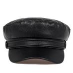 Zwarte schipperspet heren dames schipper sailor matroos pet, Verzenden, Nieuw, 56 of 57 cm (M, 7 of 7⅛ inch), Pet