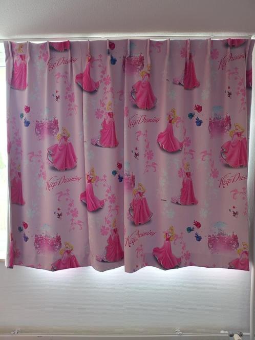 prinsessen gordijnen roze, Huis en Inrichting, Stoffering | Gordijnen en Lamellen, Gebruikt, 100 tot 150 cm, 200 cm of meer, Ophalen