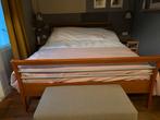 Bed ledikant met lattenbodem, Huis en Inrichting, Ophalen, Gebruikt, Bruin, Tweepersoons