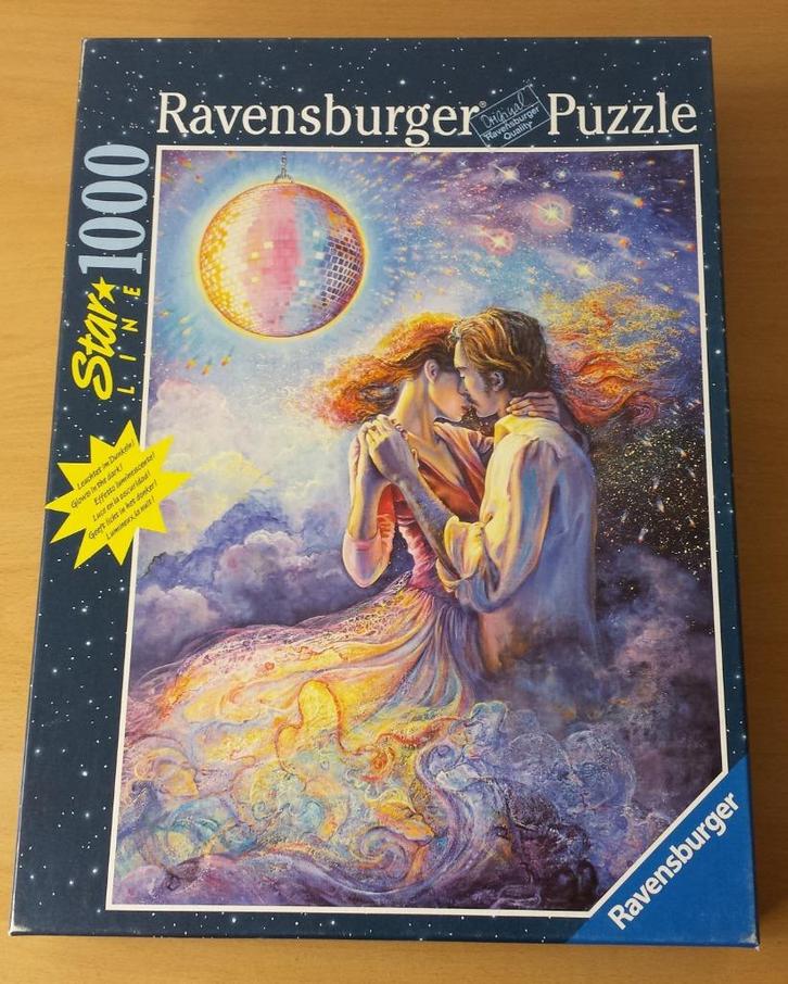 Puzzel Liefesdans- Josephine Wall - Glow in the Dark, Hobby en Vrije tijd, Denksport en Puzzels, Gebruikt, Legpuzzel, 500 t/m 1500 stukjes