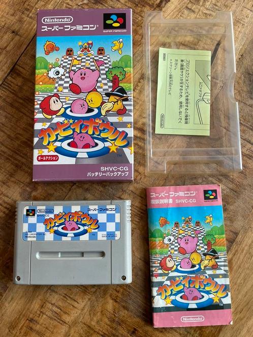 Kirby’s Dream Course / Kirby Bowl SNES Famicom SFC CIB NTSC, Spelcomputers en Games, Games | Nintendo Super NES, Zo goed als nieuw