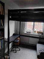 Ikea Stora Hoogslaper 140x200 - Zwart, Huis en Inrichting, Slaapkamer | Stapelbedden en Hoogslapers, Ophalen, Gebruikt, Hoogslaper