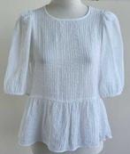 H & M wit bloesje met roesel mt. S, H&M, Wit, Ophalen of Verzenden, Zo goed als nieuw