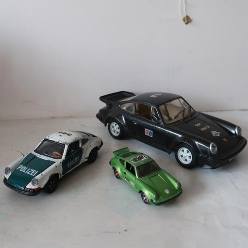 Porsche 911 diverse modellen Polistil Tonka Playart Matchbox, Hobby en Vrije tijd, Modelauto's | Overige schalen, Gebruikt, Auto