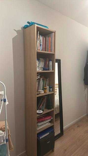 BILLY Bookcase, birch effect, 40x28x202 cm