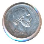 Nederland 2,5 Gulden 1871 Willem III, Koning Willem III, Zilver, Ophalen of Verzenden, Losse munt