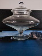 Glazen Schaal met Deksel, Huis en Inrichting, Schaal, Rond, Ophalen of Verzenden, Glas