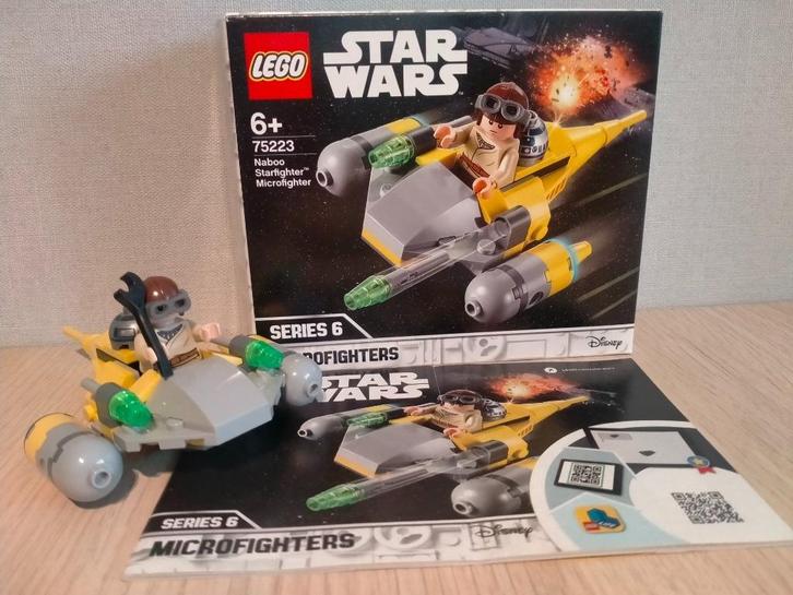Lego 75223 Star Wars Naboo Starfighter Microfighter Series 6, Kinderen en Baby's, Speelgoed | Duplo en Lego, Zo goed als nieuw