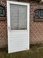 Hardhouten achterdeur 93x201,5cm., Doe-het-zelf en Verbouw, Deuren en Horren, Ophalen, Gebruikt, 80 tot 100 cm, Buitendeur