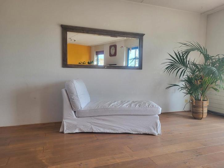 Loungebank / Chaise Longue ikea wit, Huis en Inrichting, Banken | Sofa's en Chaises Longues, Gebruikt, Eenpersoons, 150 tot 200 cm