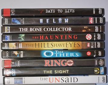 GRATIS 9 DVDs thriller/horror: oa Ring 0, Below, The Others beschikbaar voor biedingen