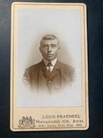 cdv carte de visite jongeman Amsterdam Louis Fraenkel foto, Verzenden, Voor 1940, Zo goed als nieuw, Foto