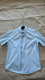 Hugo Boss overhemd korte mouwen maat 42, Ophalen of Verzenden, Zo goed als nieuw, Blauw, Halswijdte 41/42 (L)