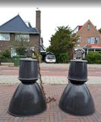 Set van 2x Vintage Industriële Fabriekslampen (Elektrosvit), Ophalen, Gebruikt, Metaal, Vintage, Industrieel