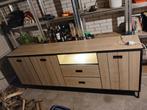 Industriëel dressoir zwart/houtkleur, Huis en Inrichting, Ophalen, Zo goed als nieuw, 25 tot 50 cm, 200 cm of meer