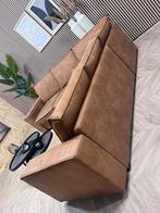 Industriële Cognac Hoekbank - 261 x 261 / NU €650, Huis en Inrichting, Ophalen, 250 tot 300 cm, Leer, Zo goed als nieuw