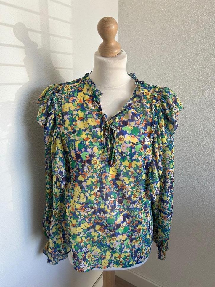 S Oliver maat 40 transparante blouse NIEUW .2122, Kleding | Dames, Blouses en Tunieken, Nieuw, Maat 38/40 (M), Blauw, Ophalen of Verzenden