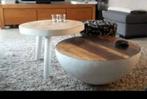 2 Salontafels - bowl en Vintage Look, Gebruikt, 50 tot 100 cm, 50 tot 100 cm, Minder dan 50 cm