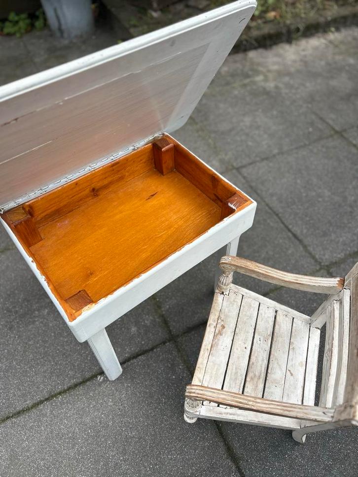 Kinder Tafel & Stoel met Opbergruimte - DIY Project, Kinderen en Baby's, Kinderkamer | Tafels en Stoelen, Gebruikt, Tafel(s) en Stoel(en)