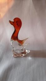 MURANO eendje 15 cm hoog, Antiek en Kunst, Antiek | Glas en Kristal, Ophalen of Verzenden