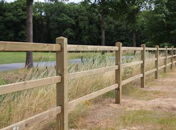 13. Houten omheining | tuinomheining | afrastering  beschikbaar voor biedingen