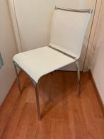 Bontempi italiaanse stoelen chroom/kunstof, Huis en Inrichting, Stoelen, Ophalen, Gebruikt, Twee, Metaal