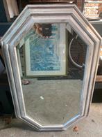 Zeshoekige houten spiegel, Huis en Inrichting, Ophalen, Minder dan 50 cm, Gebruikt, Minder dan 100 cm
