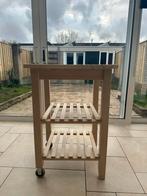 BEKVÄM Keukentrolley - Hout, Huis en Inrichting, Ophalen, 55 tot 75 cm, Zo goed als nieuw, 60 cm of meer