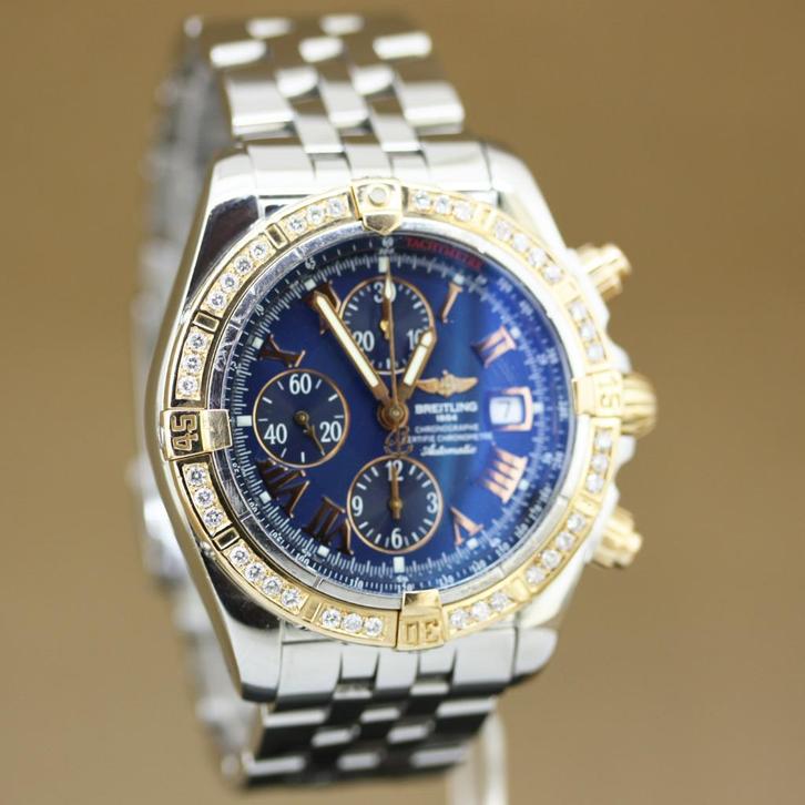 Breitling Chronomat Evolution C13356 Diamant, Sieraden, Tassen en Uiterlijk, Horloges | Heren, Gebruikt, Polshorloge, Breitling