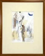 96. Schilderij Peter Schenk, abstract figuur, 1987, Antiek en Kunst, Ophalen of Verzenden