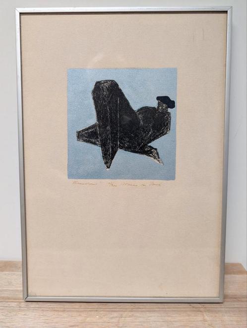 Marius van Beek, Maan vrouw, litho rek5, Antiek en Kunst, Kunst | Etsen en Gravures, Ophalen of Verzenden