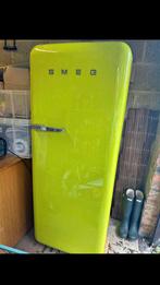Groene smeg koelkast, Witgoed en Apparatuur, Koelkasten en IJskasten, 200 liter of meer, Zo goed als nieuw, Met vriesvak, 160 cm of meer