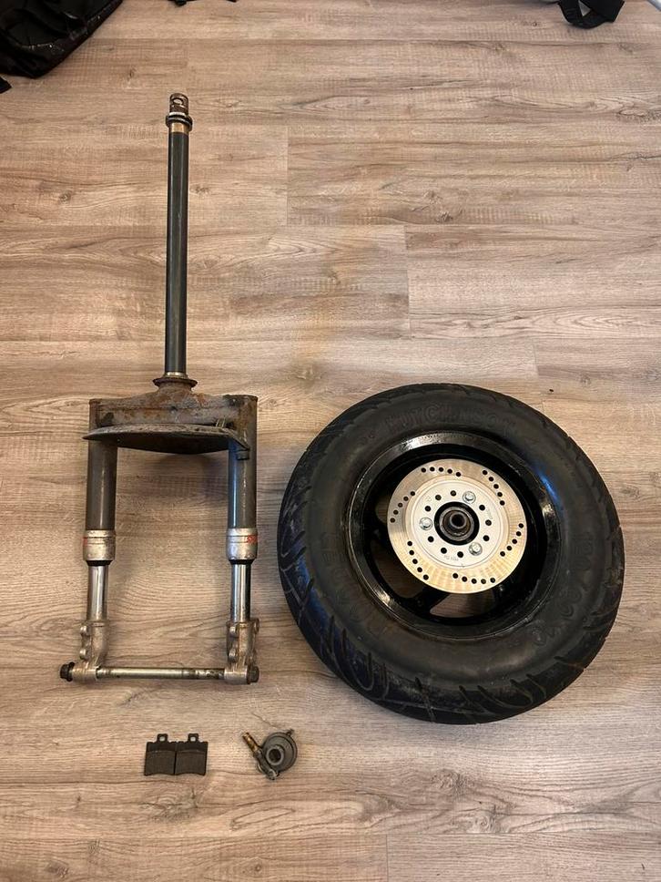 Typhoon 50 vork + velg, Fietsen en Brommers, Brommeronderdelen | Algemeen, Gebruikt, Overige typen, Ophalen of Verzenden