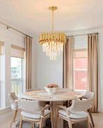 Gouden kroonluchter, Huis en Inrichting, Lampen | Kroonluchters, Ophalen of Verzenden, Zo goed als nieuw