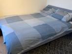 IKEA Bed Complete, Huis en Inrichting, Slaapkamer | Bedden, Blauw, Gebruikt, 140 cm, Ophalen