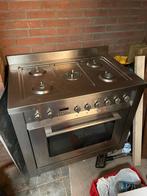 Gas Fornuis met oven Ariston 5 pits rvs (90cm), Witgoed en Apparatuur, Fornuizen, 60 cm of meer, Ophalen of Verzenden, Zo goed als nieuw